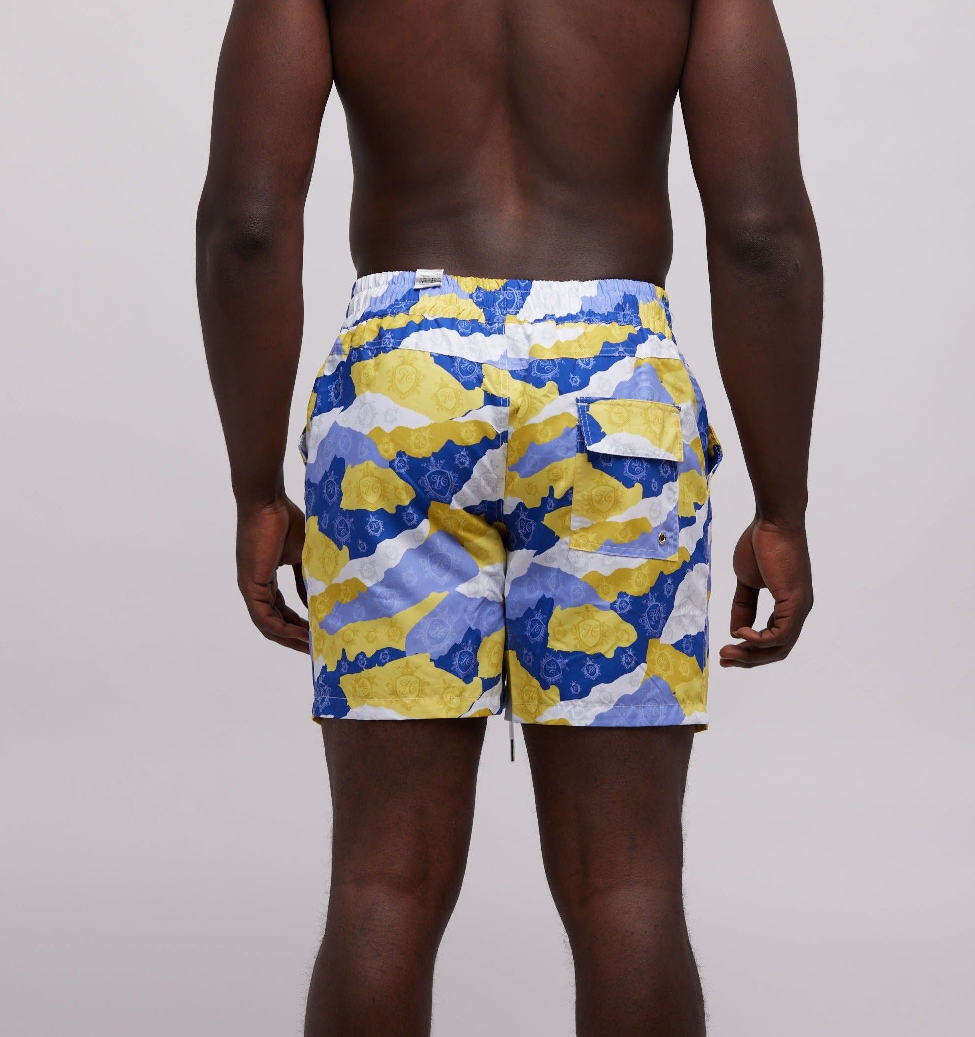 Hashawn Carey Apparel Camo Swim Trunks