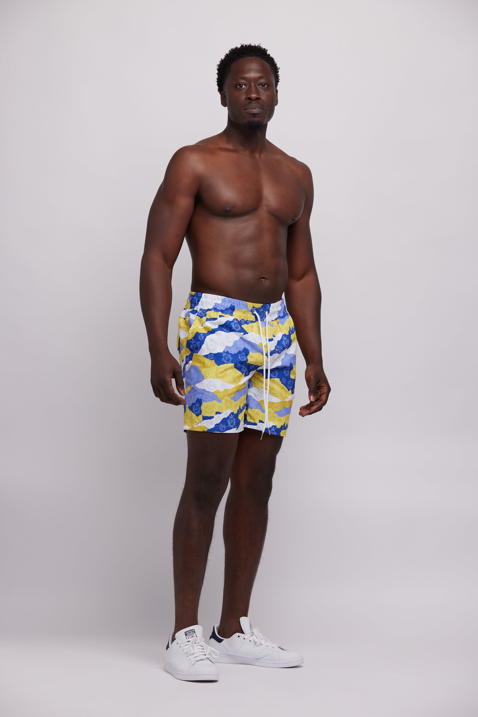 Hashawn Carey Apparel Camo Swim Trunks