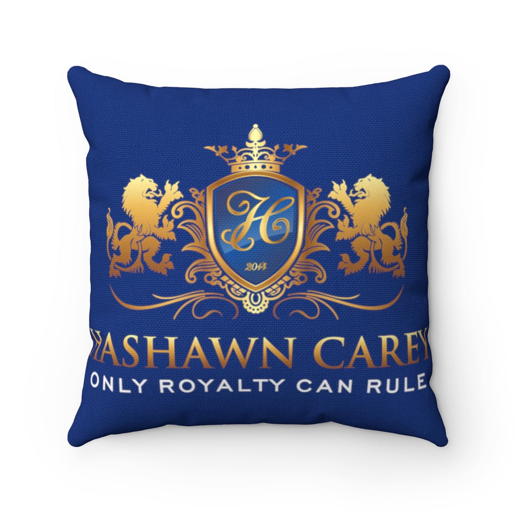 Hashawn Carey Logo Royal Blue Pillow - Hashawn Carey Apparel