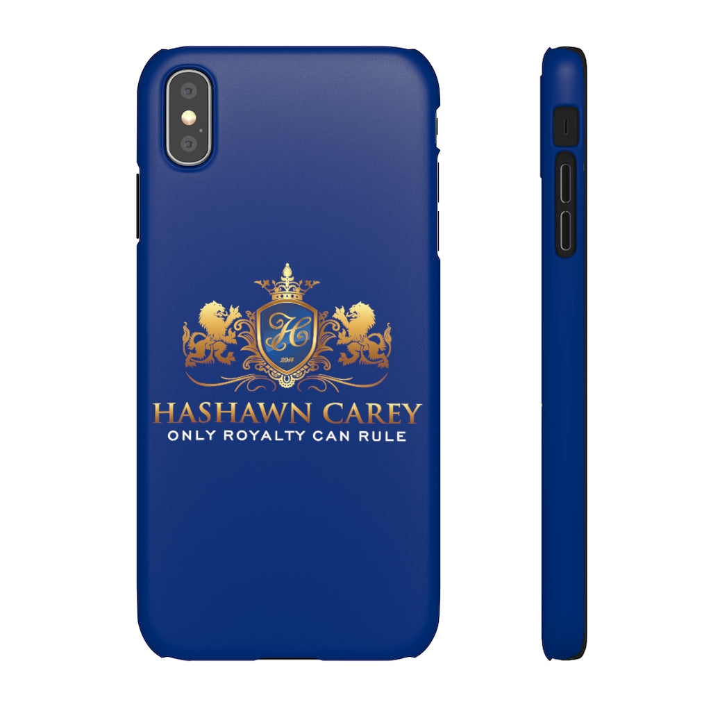 Hashawn Carey Logo Royal Blue Slim Phone Case