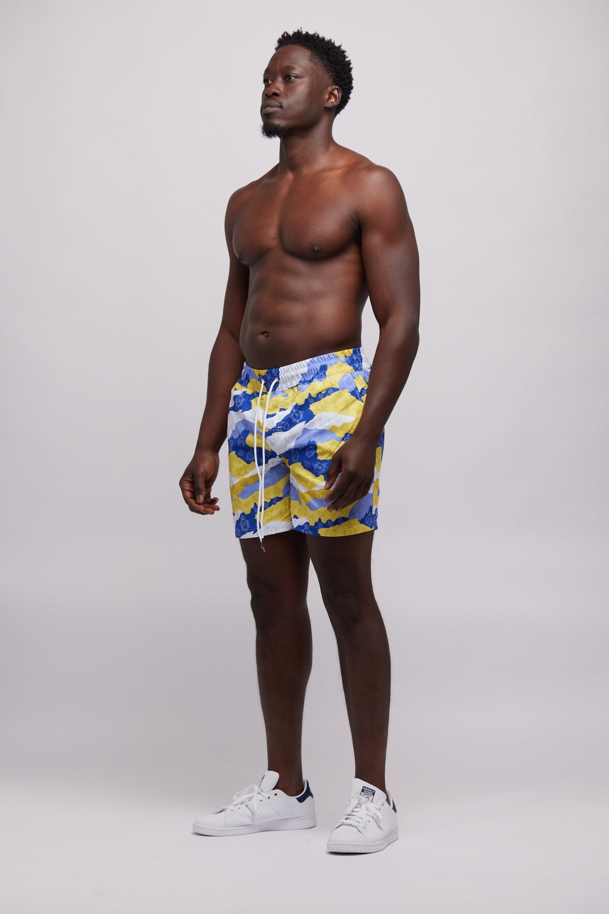 Hashawn Carey Apparel Camo Swim Trunks
