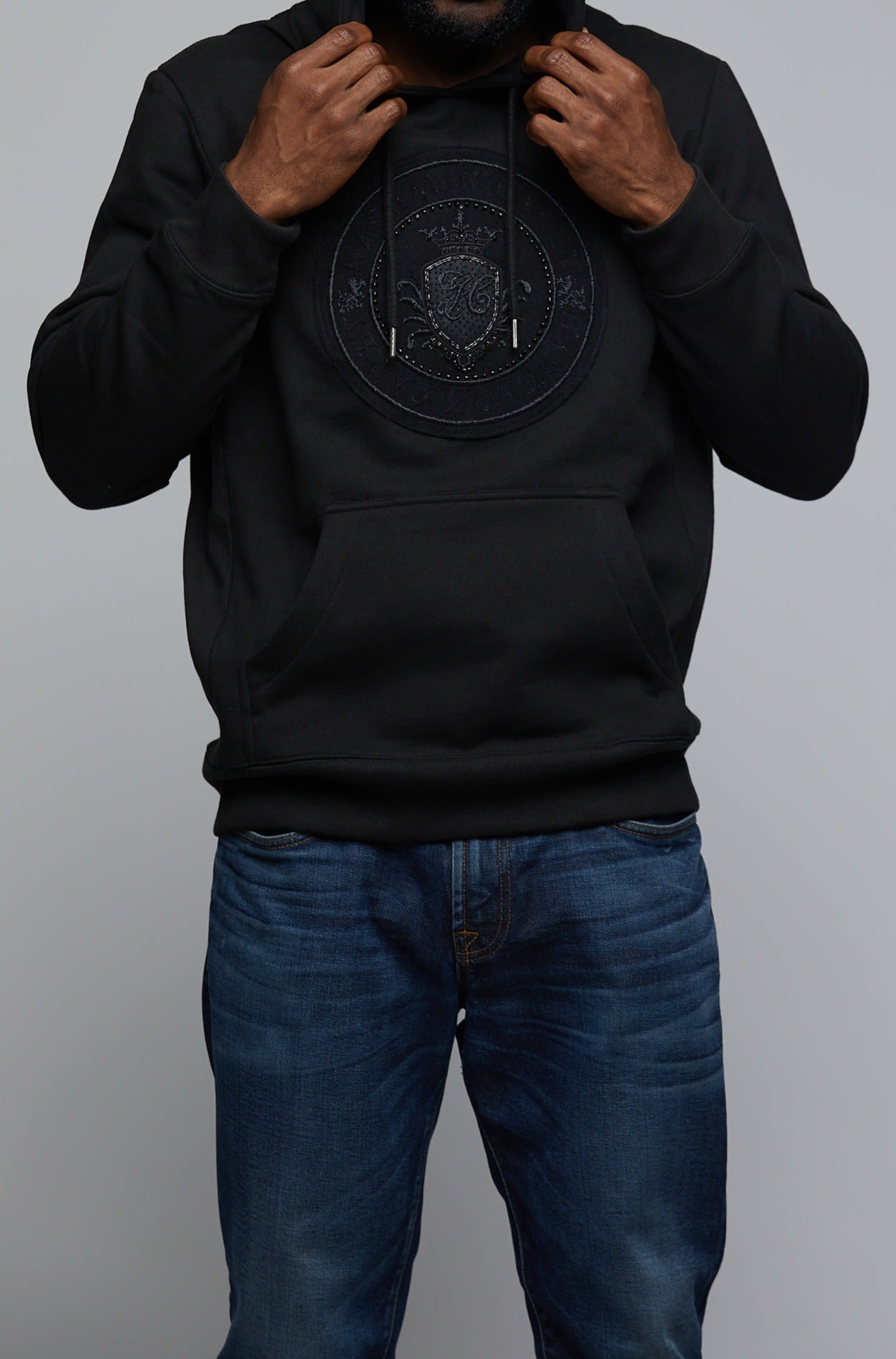 The Medallion Blackout Hoodie - Hashawn Carey Apparel