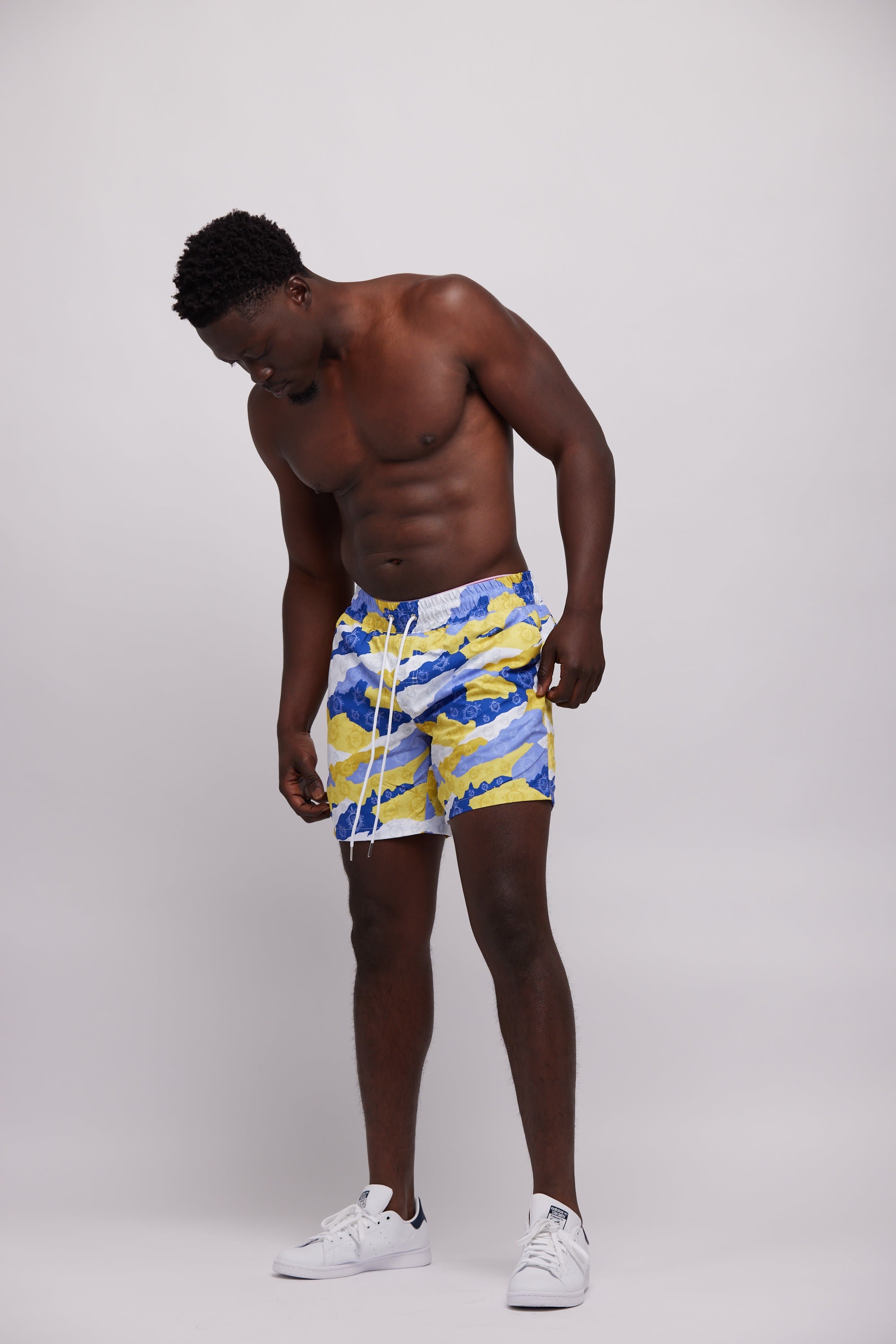 Hashawn Carey Apparel Camo Swim Trunks