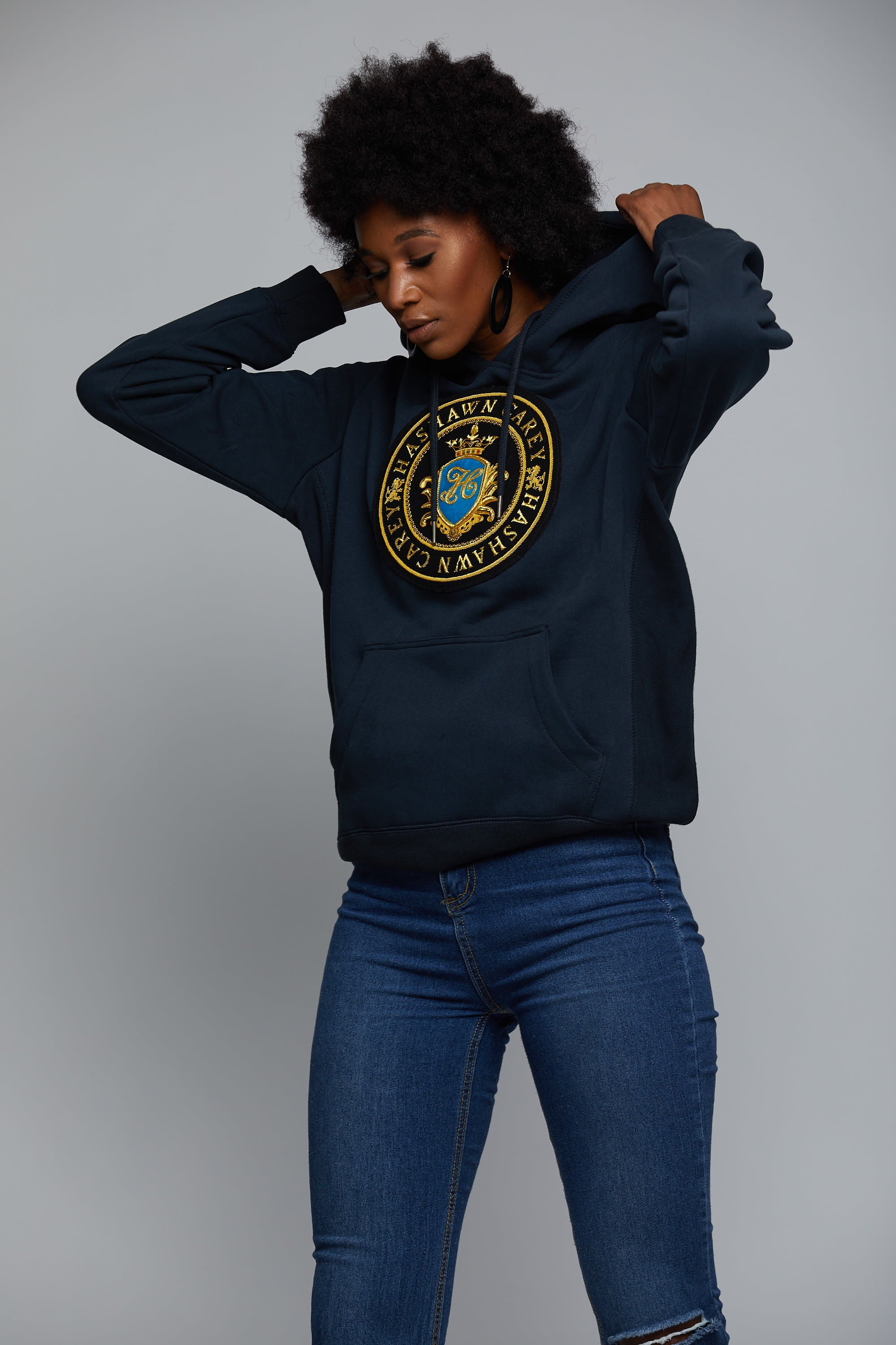 Hashawn Carey Gold Medallion Hoodie