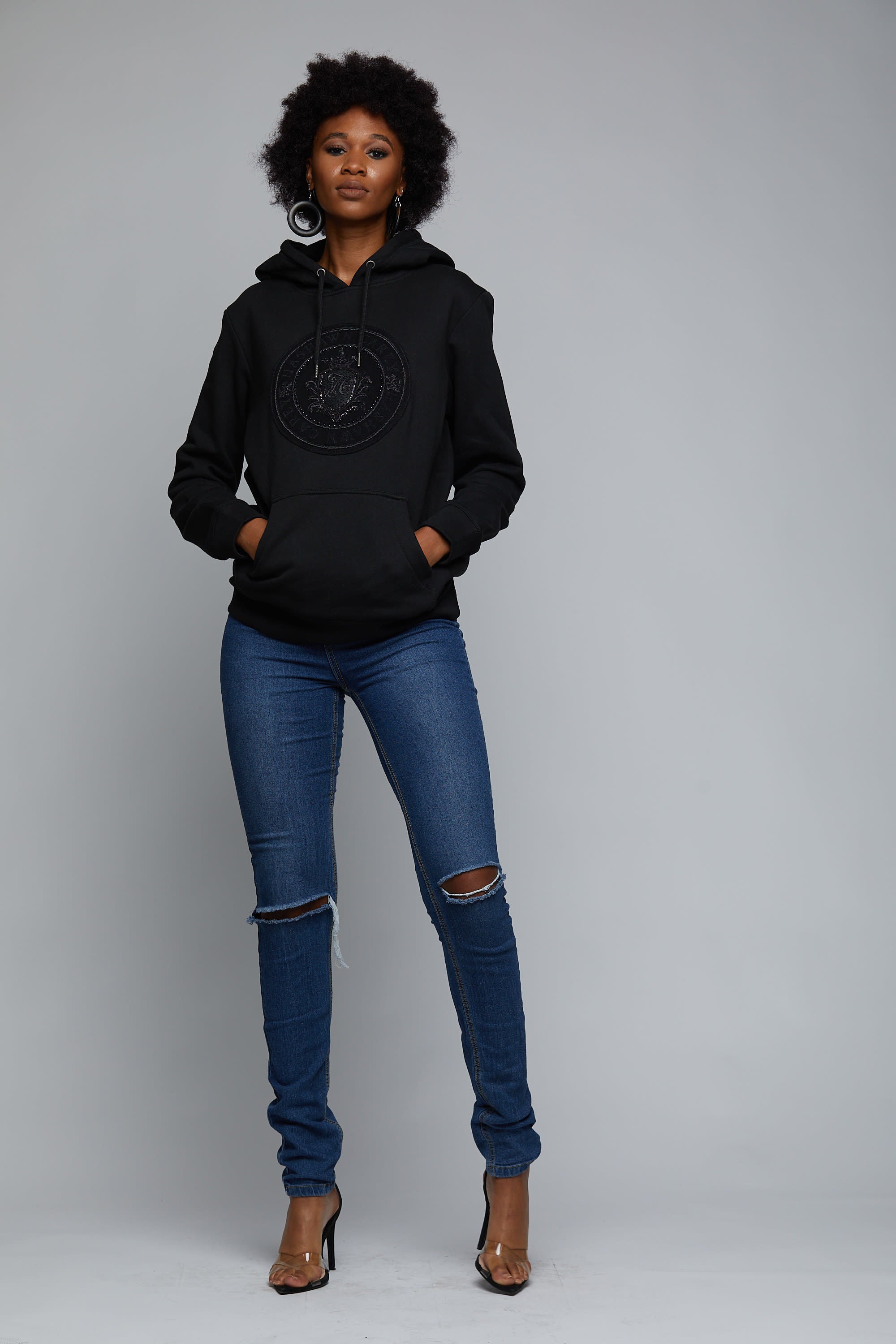 The Medallion Blackout Hoodie - Hashawn Carey Apparel