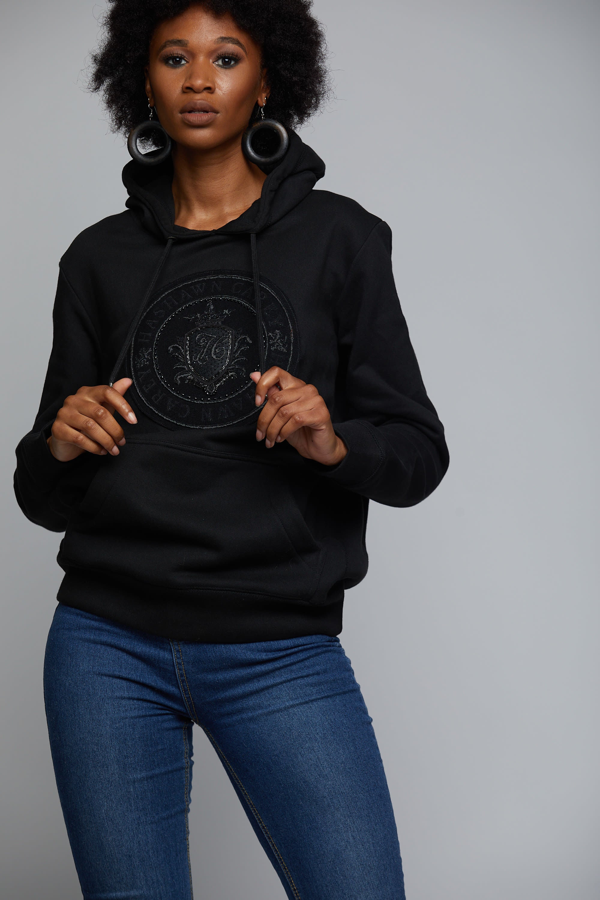 The Medallion Blackout Hoodie - Hashawn Carey Apparel