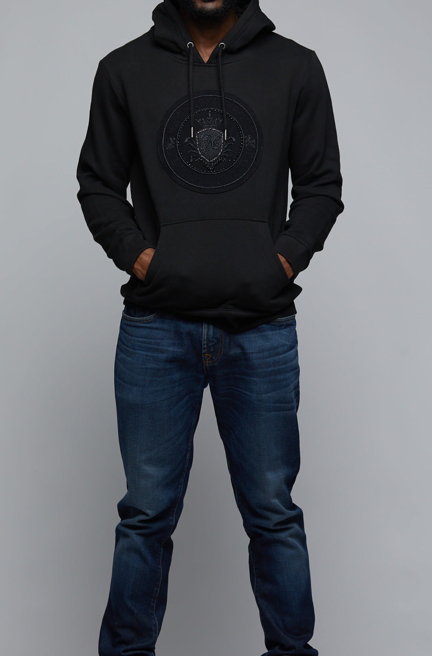 The Medallion Blackout Hoodie - Hashawn Carey Apparel