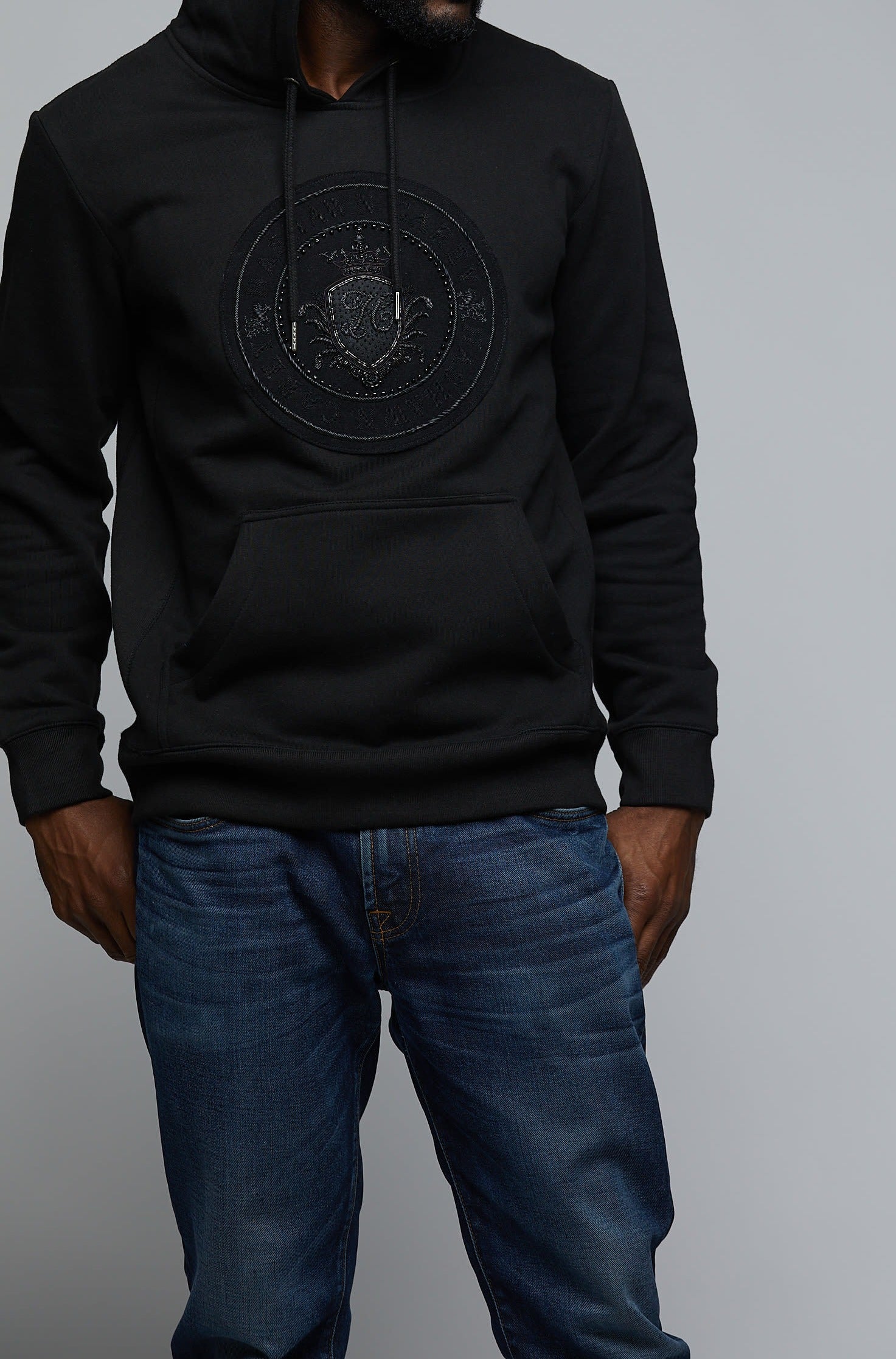 The Medallion Blackout Hoodie - Hashawn Carey Apparel
