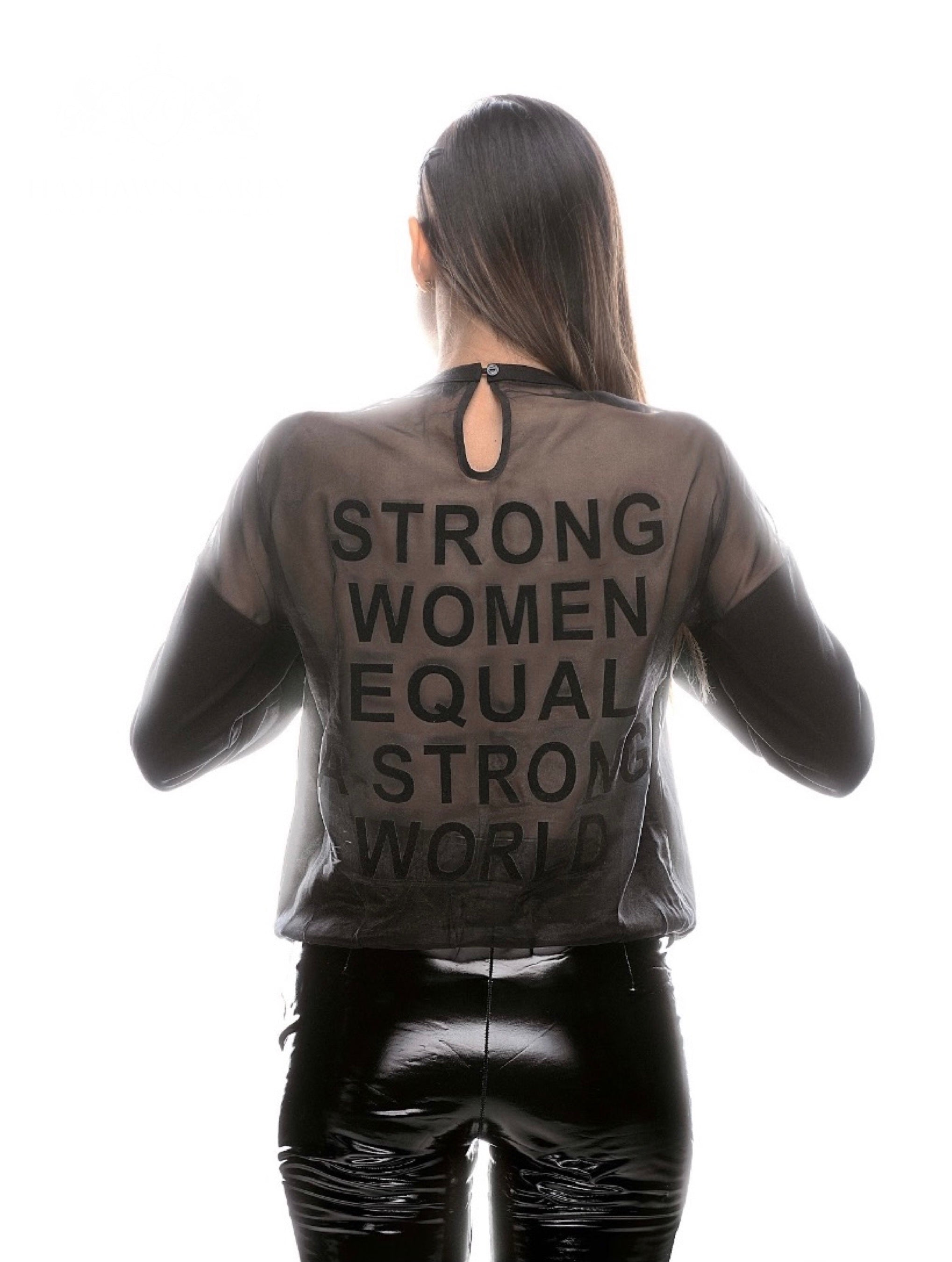 Hashawn Carey Apparel Strong Women Equal A Strong World Shirt