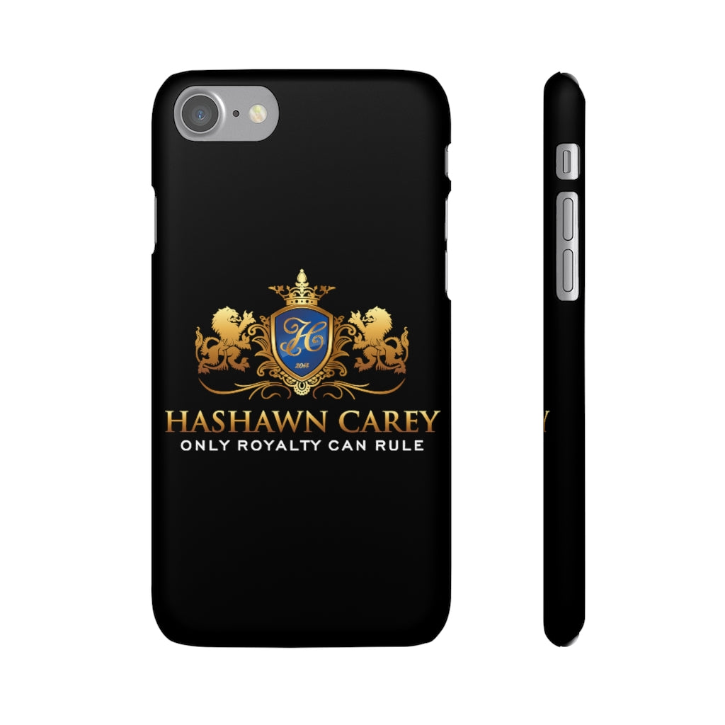 Hashawn Carey Logo Black Slim Phone Cases