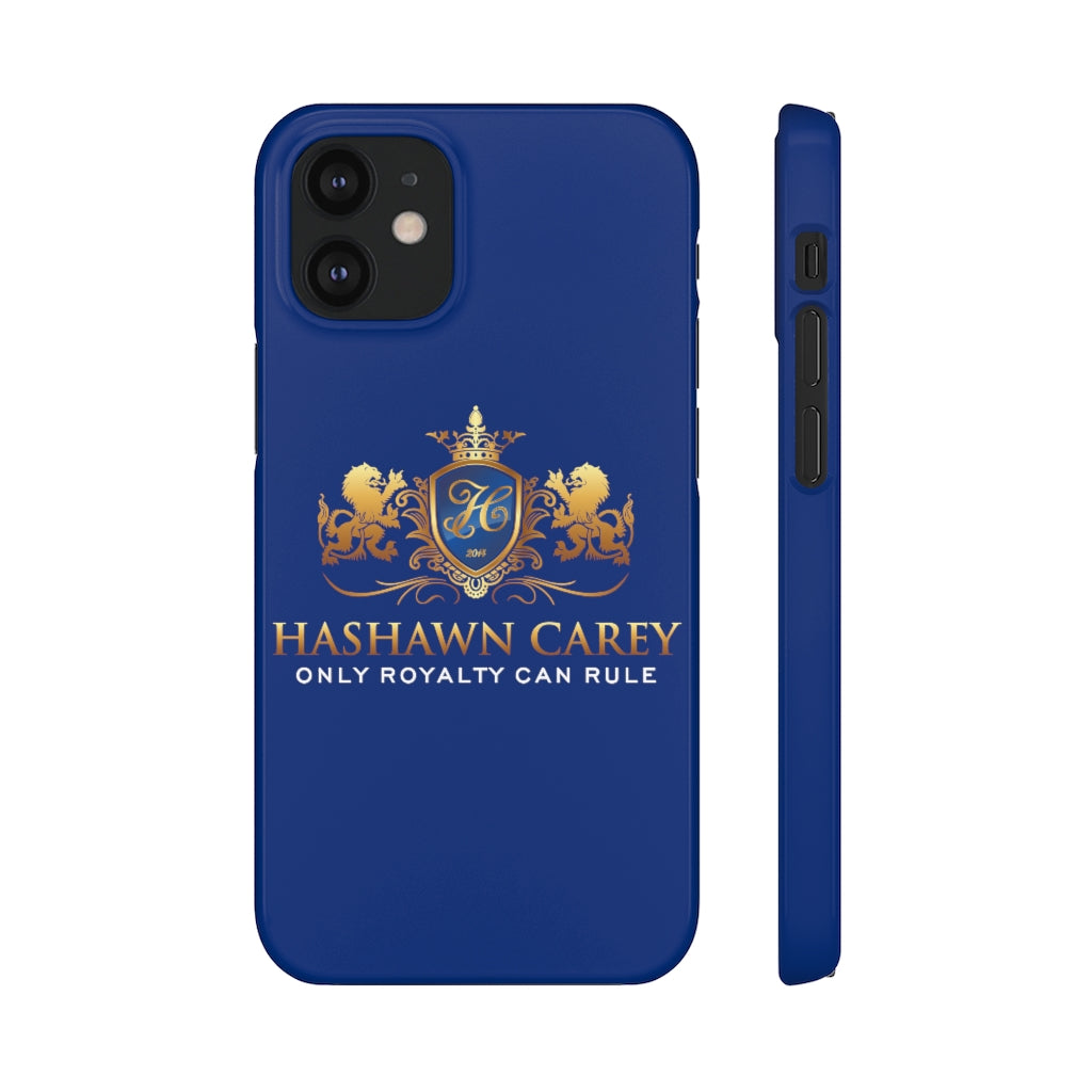 Hashawn Carey Logo Royal Blue Slim Phone Case