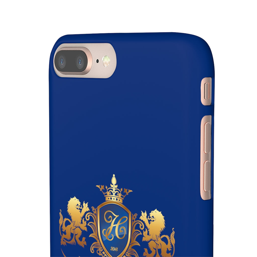 Hashawn Carey Logo Royal Blue Slim Phone Case