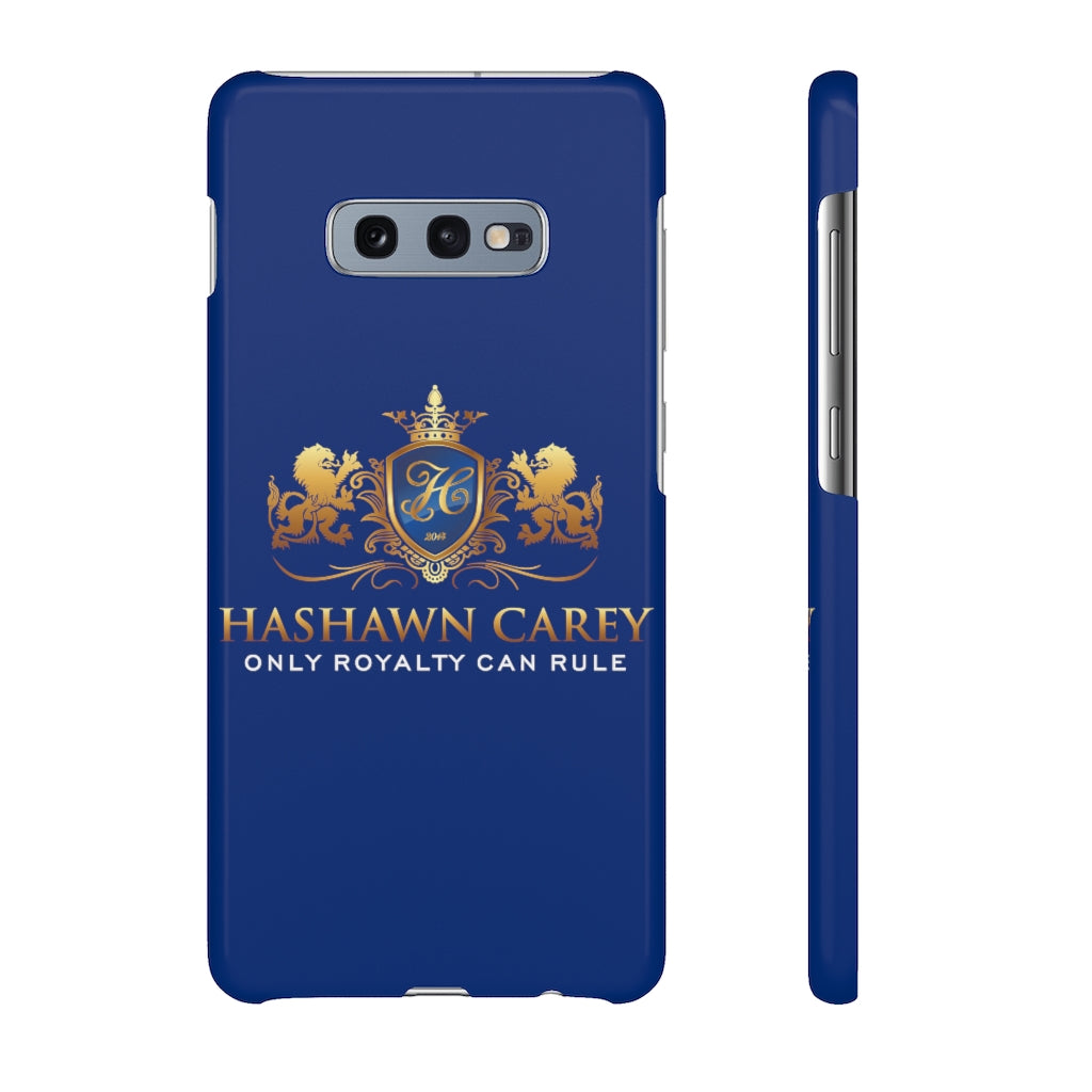 Hashawn Carey Logo Royal Blue Slim Phone Case