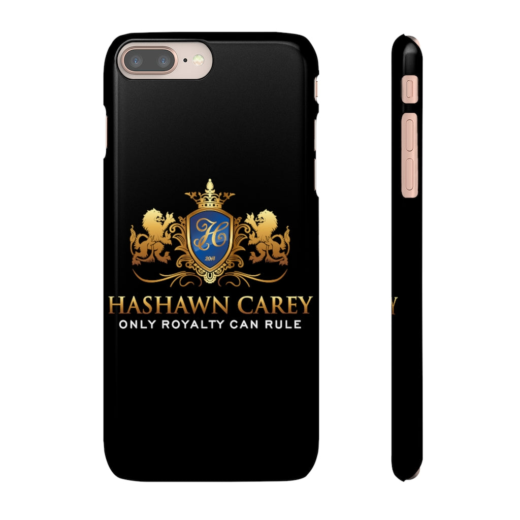 Hashawn Carey Logo Black Slim Phone Cases