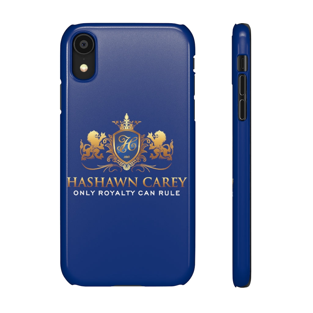 Hashawn Carey Logo Royal Blue Slim Phone Case