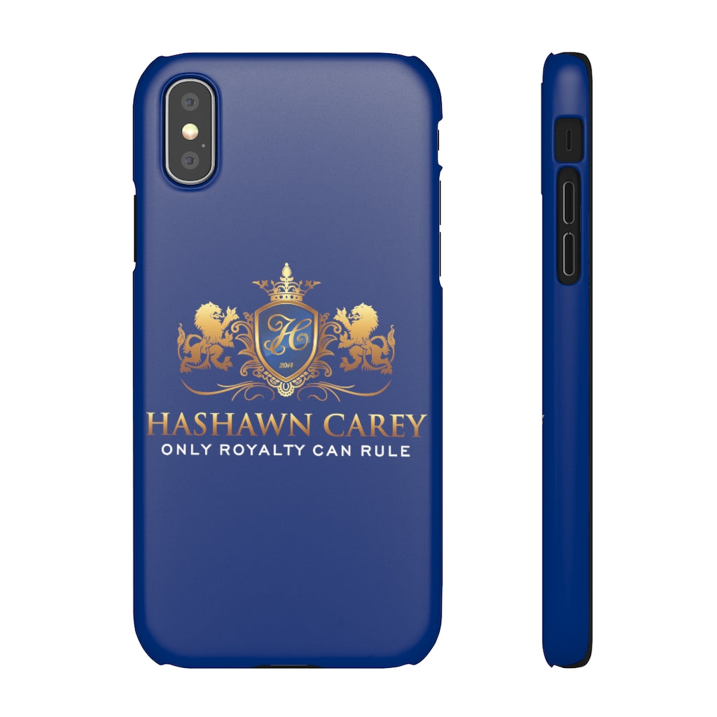 Hashawn Carey Logo Royal Blue Slim Phone Case
