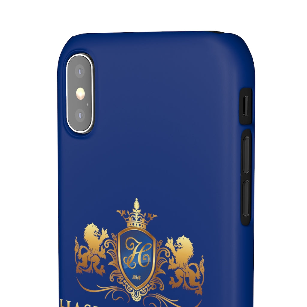 Hashawn Carey Logo Royal Blue Slim Phone Case
