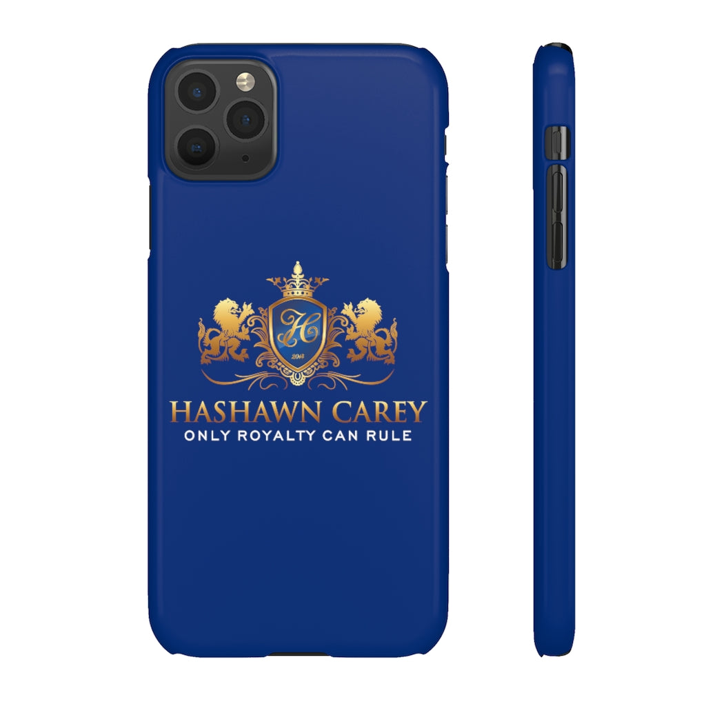 Hashawn Carey Logo Royal Blue Slim Phone Case