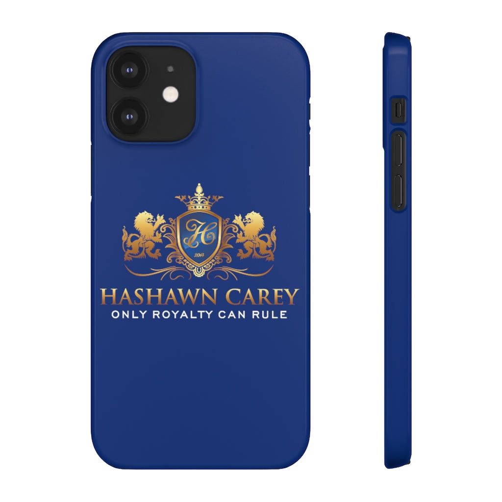 Hashawn Carey Logo Royal Blue Slim Phone Case