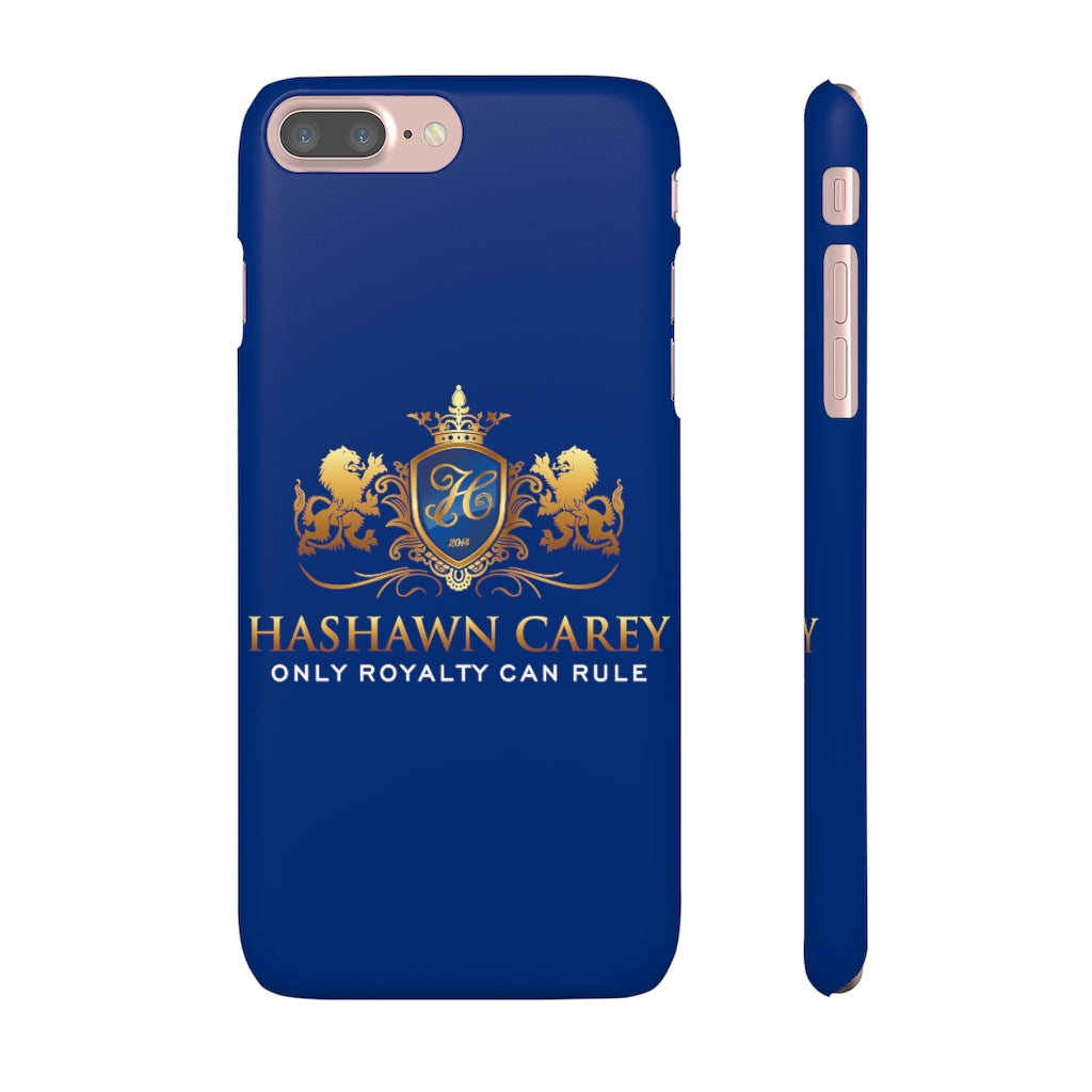 Hashawn Carey Logo Royal Blue Slim Phone Case