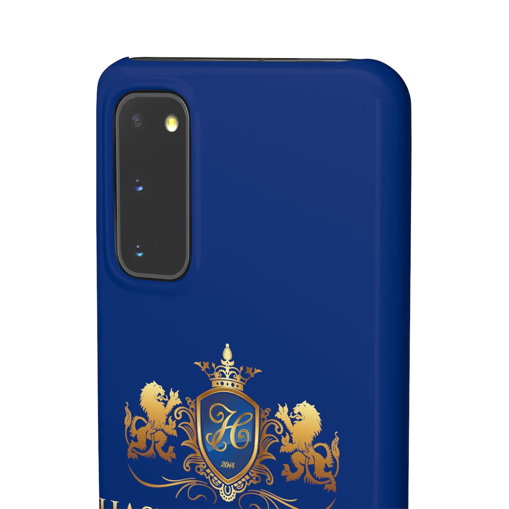 Hashawn Carey Logo Royal Blue Slim Phone Case