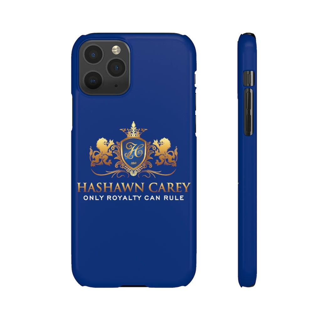 Hashawn Carey Logo Royal Blue Slim Phone Case