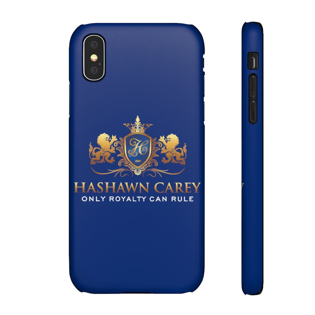 Hashawn Carey Logo Royal Blue Slim Phone Case
