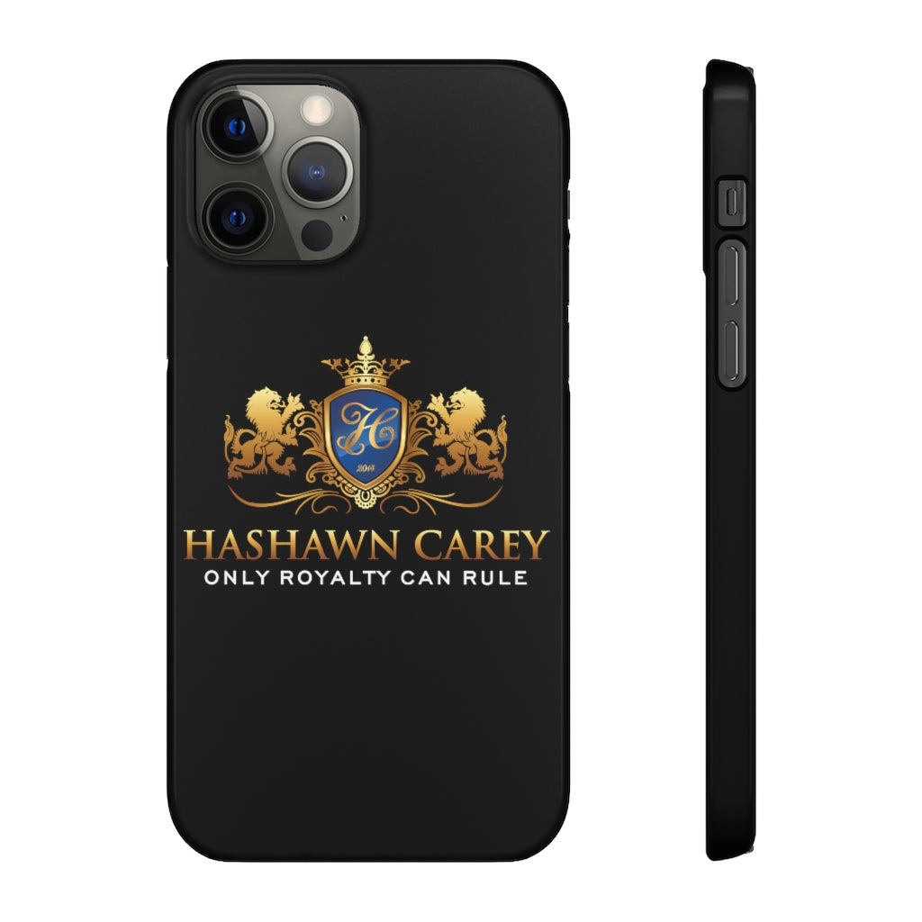 Hashawn Carey Logo Black Slim Phone Cases