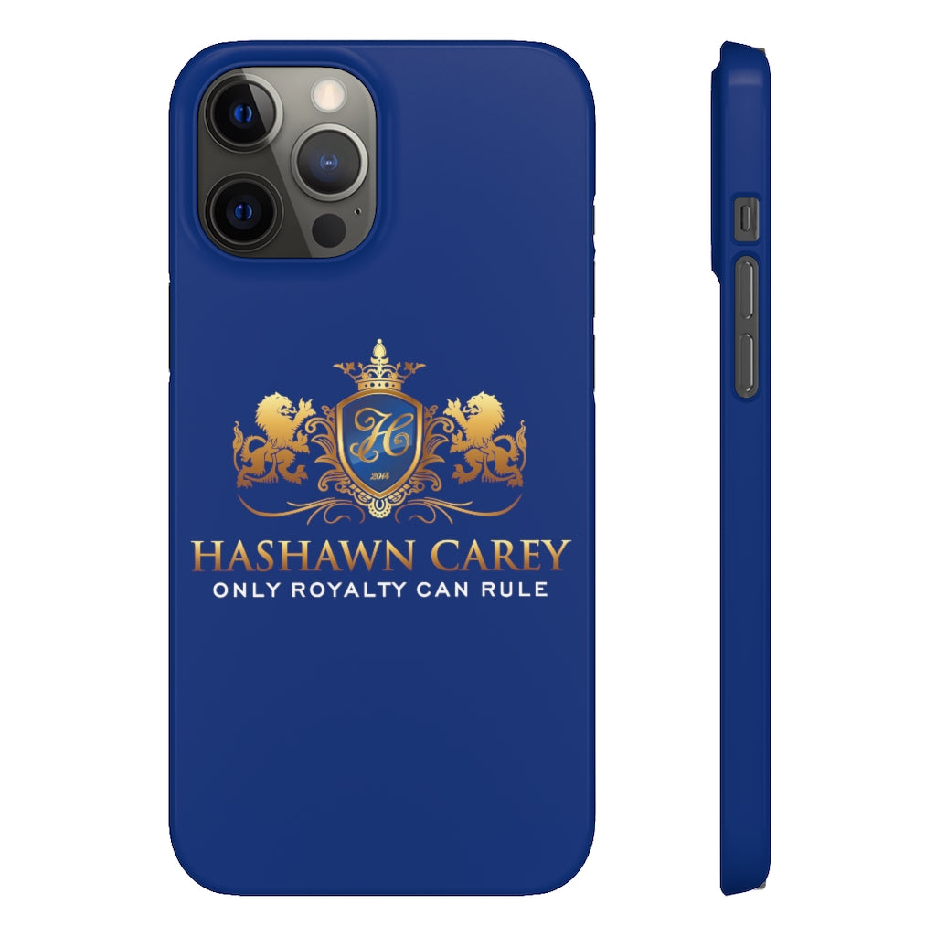 Hashawn Carey Logo Royal Blue Slim Phone Case