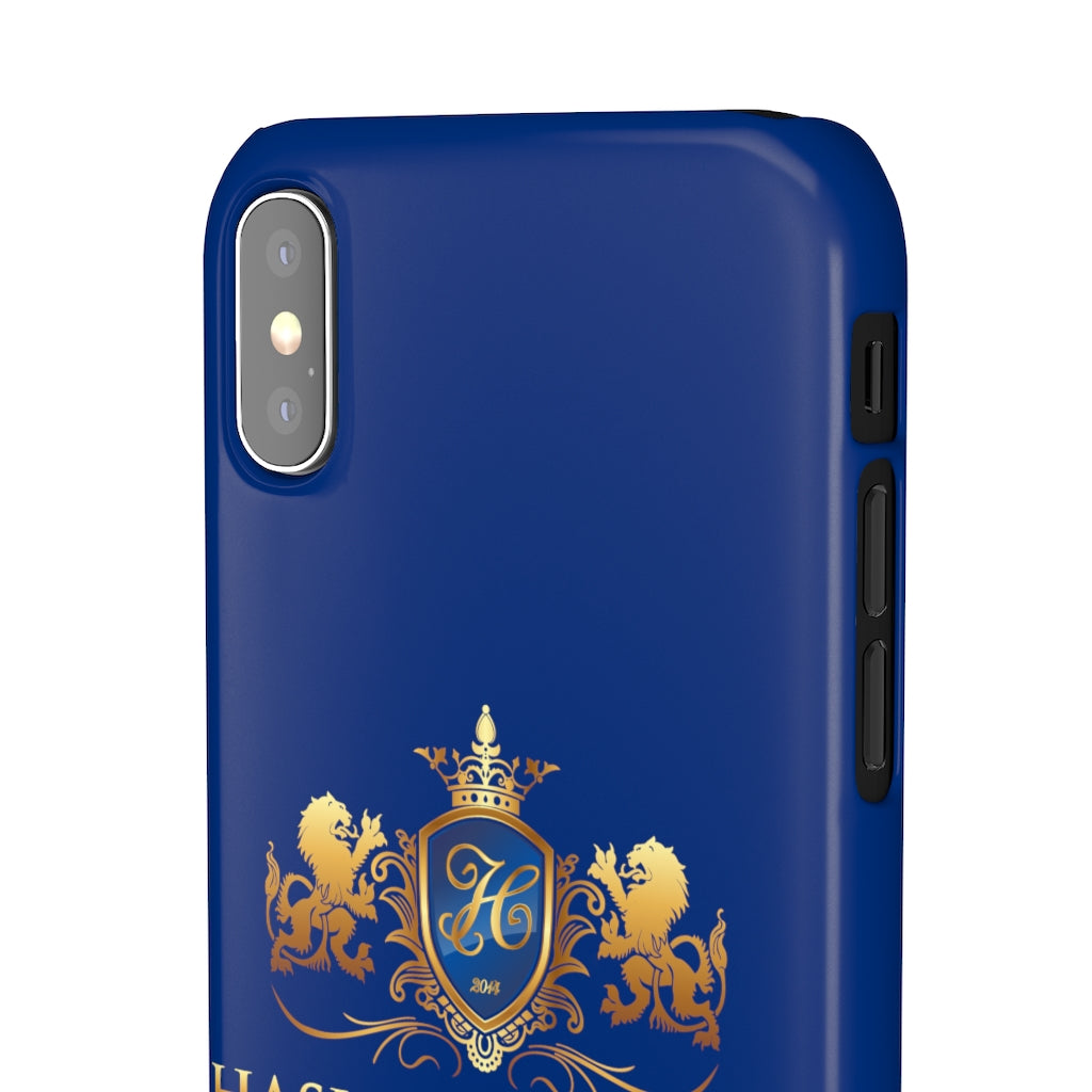 Hashawn Carey Logo Royal Blue Slim Phone Case