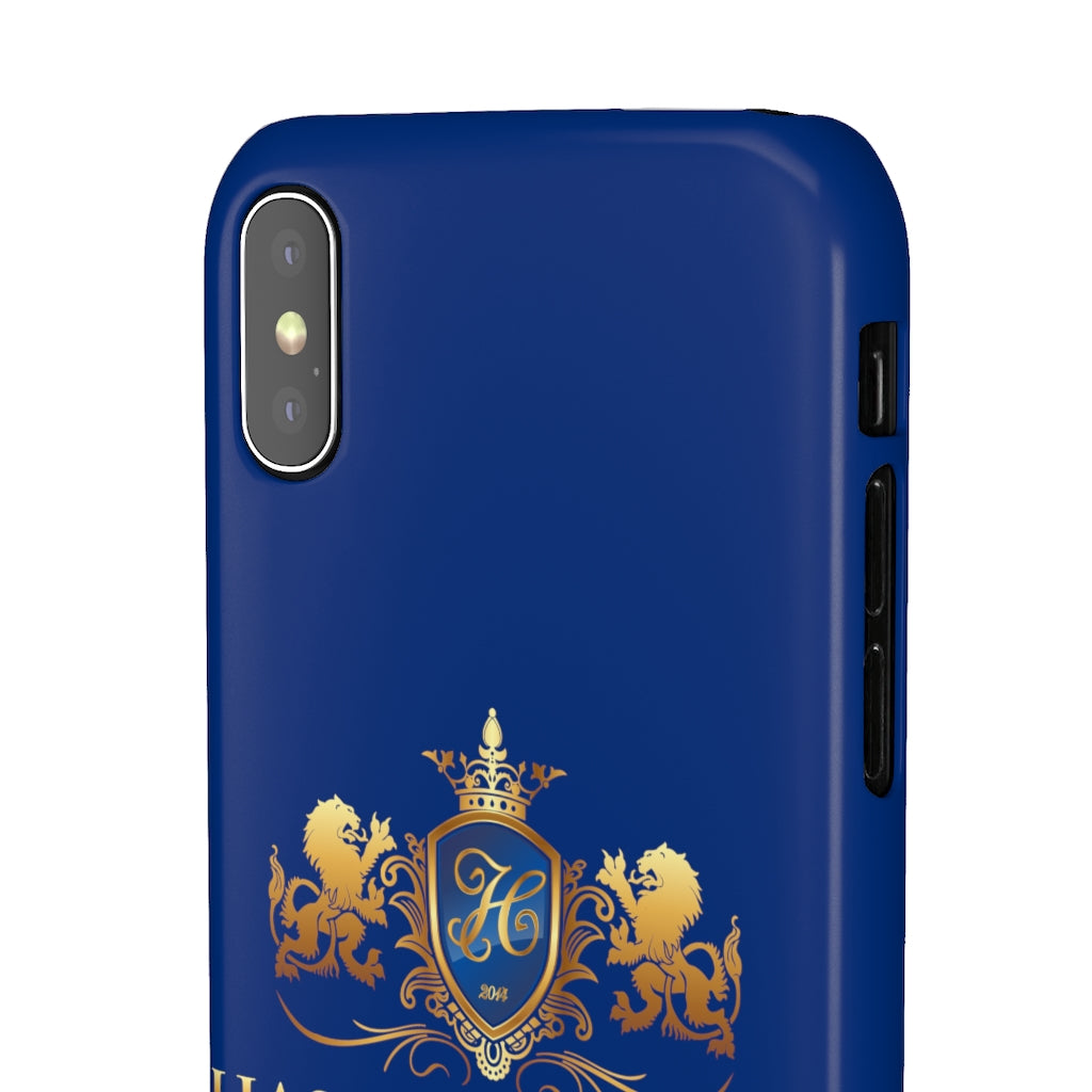 Hashawn Carey Logo Royal Blue Slim Phone Case
