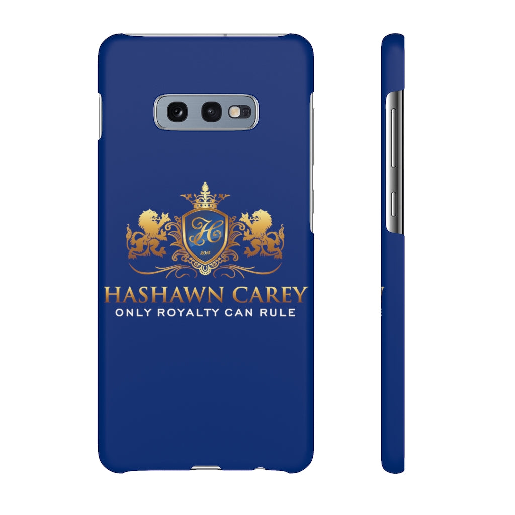 Hashawn Carey Logo Royal Blue Slim Phone Case