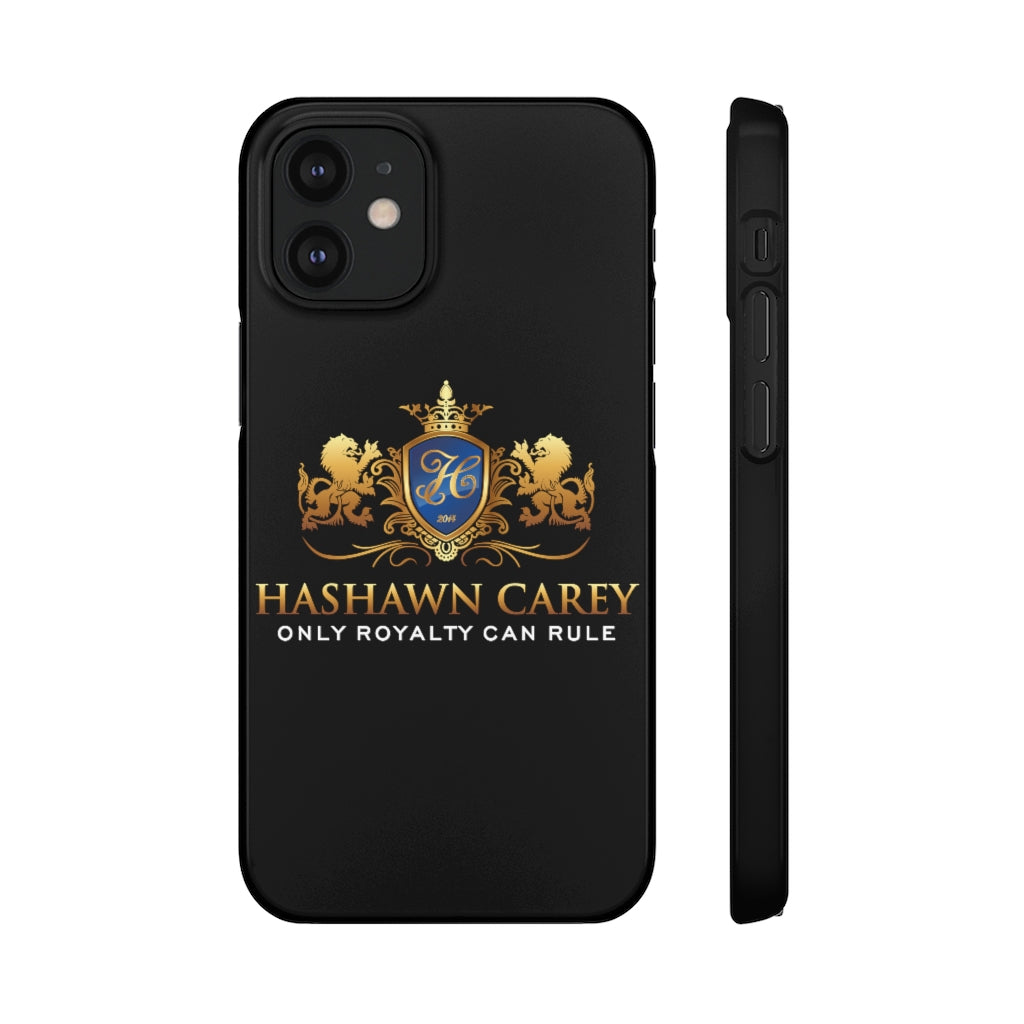 Hashawn Carey Logo Black Slim Phone Cases