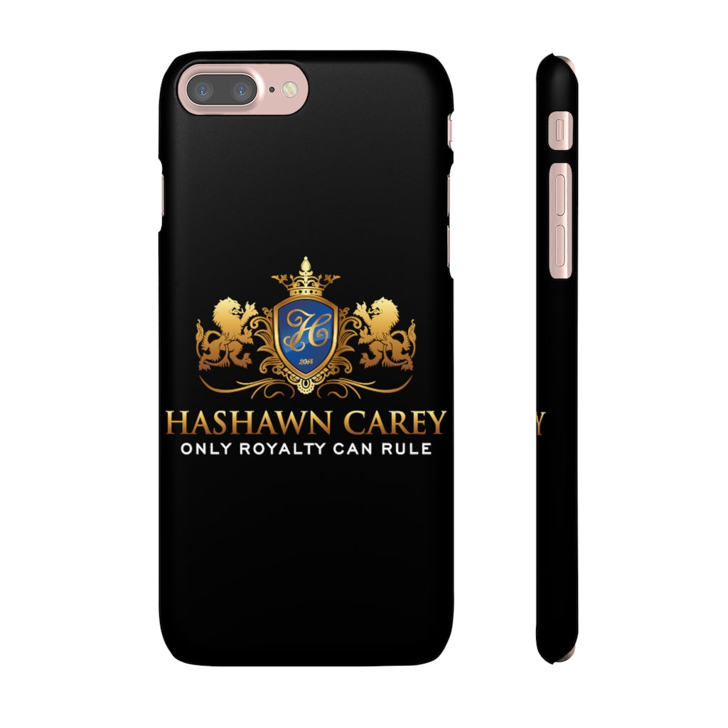 Hashawn Carey Logo Black Slim Phone Cases