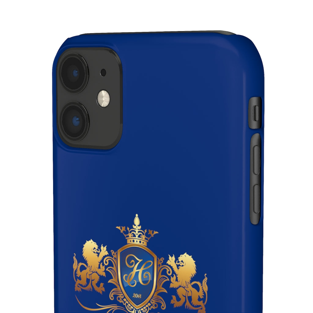 Hashawn Carey Logo Royal Blue Slim Phone Case