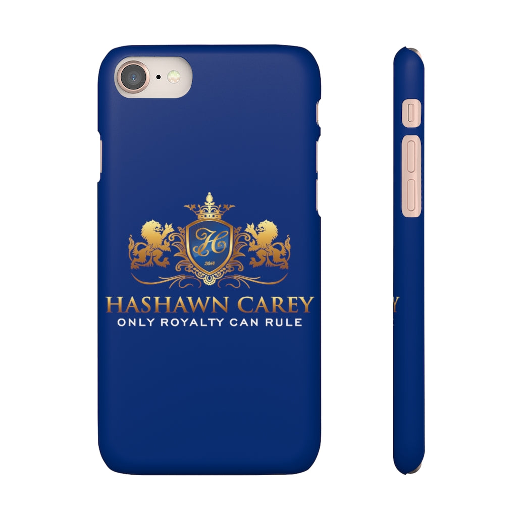 Hashawn Carey Logo Royal Blue Slim Phone Case