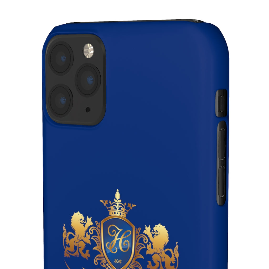 Hashawn Carey Logo Royal Blue Slim Phone Case