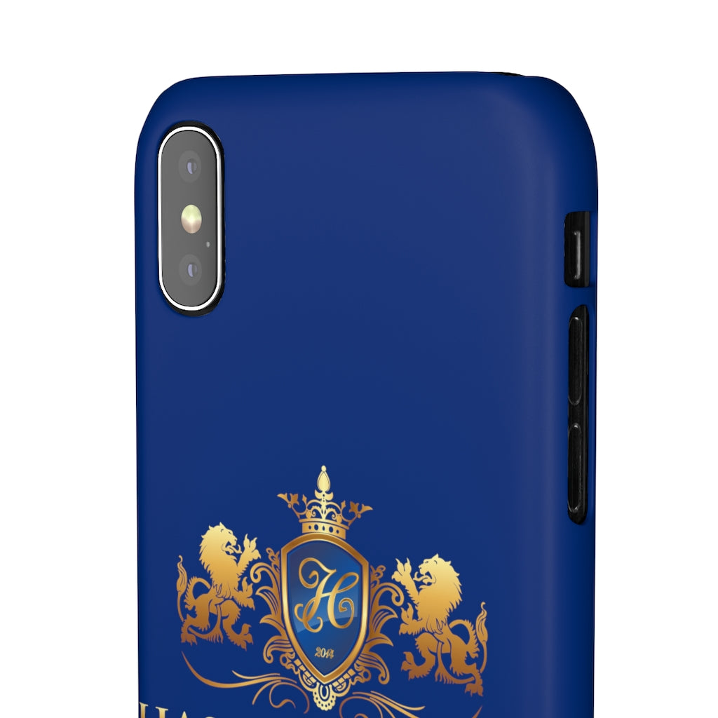 Hashawn Carey Logo Royal Blue Slim Phone Case