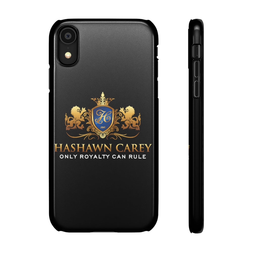 Hashawn Carey Logo Black Slim Phone Cases