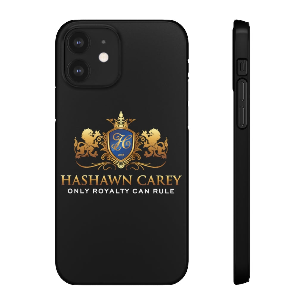 Hashawn Carey Logo Black Slim Phone Cases