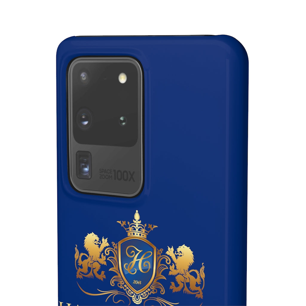 Hashawn Carey Logo Royal Blue Slim Phone Case