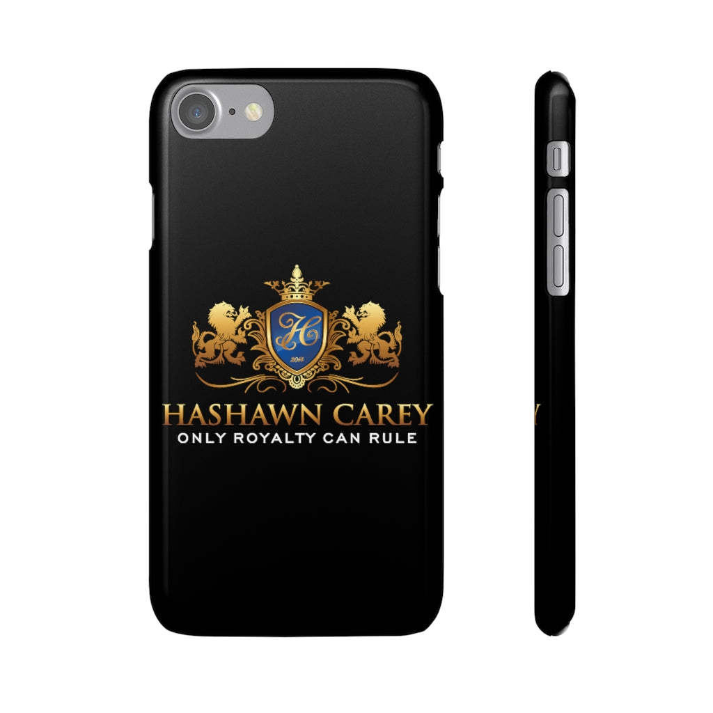 Hashawn Carey Logo Black Slim Phone Cases