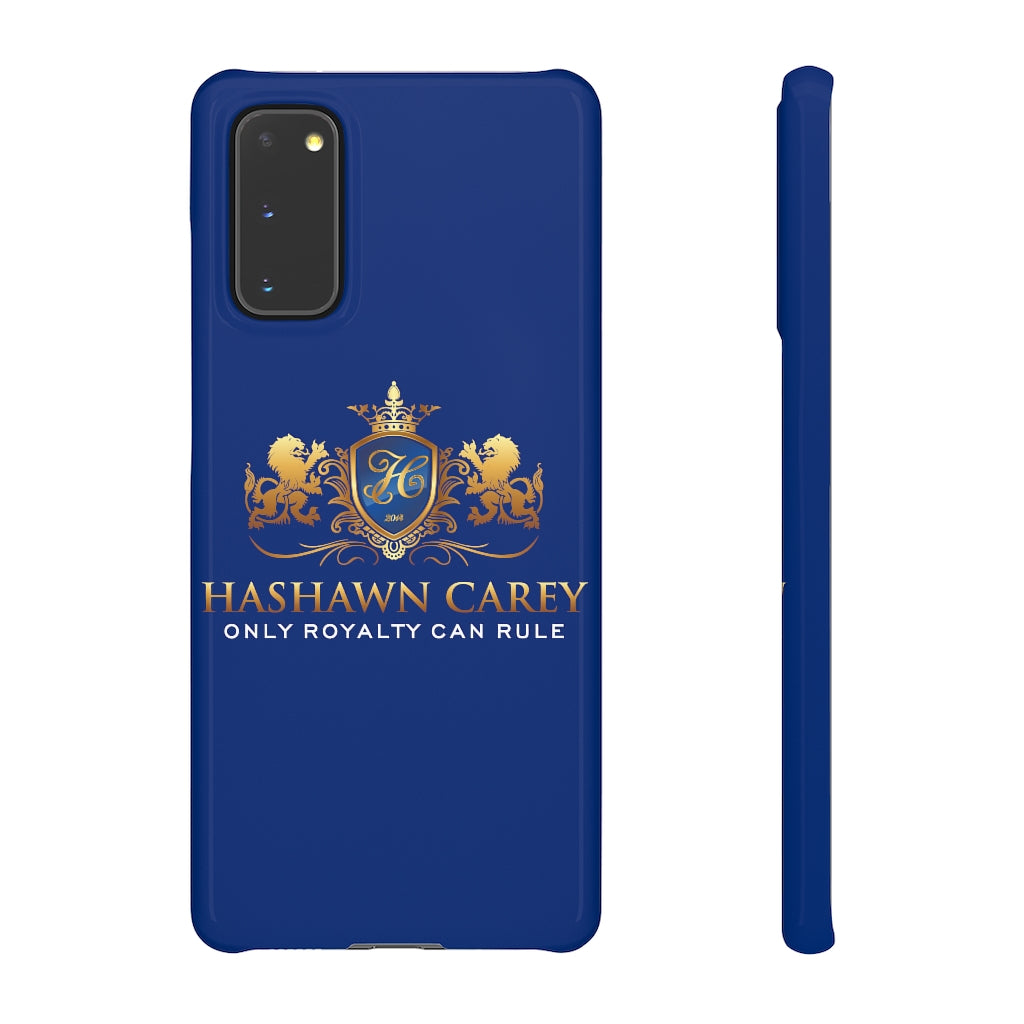 Hashawn Carey Logo Royal Blue Slim Phone Case