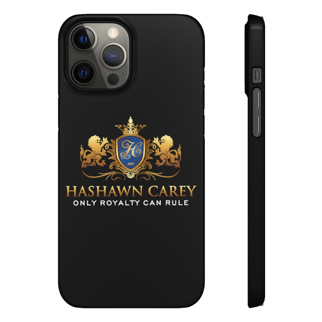 Hashawn Carey Logo Black Slim Phone Cases