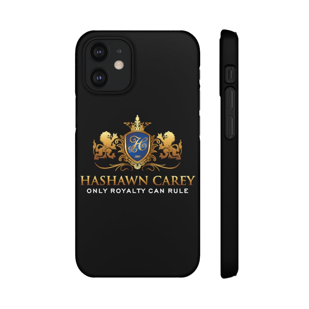 Hashawn Carey Logo Black Slim Phone Cases