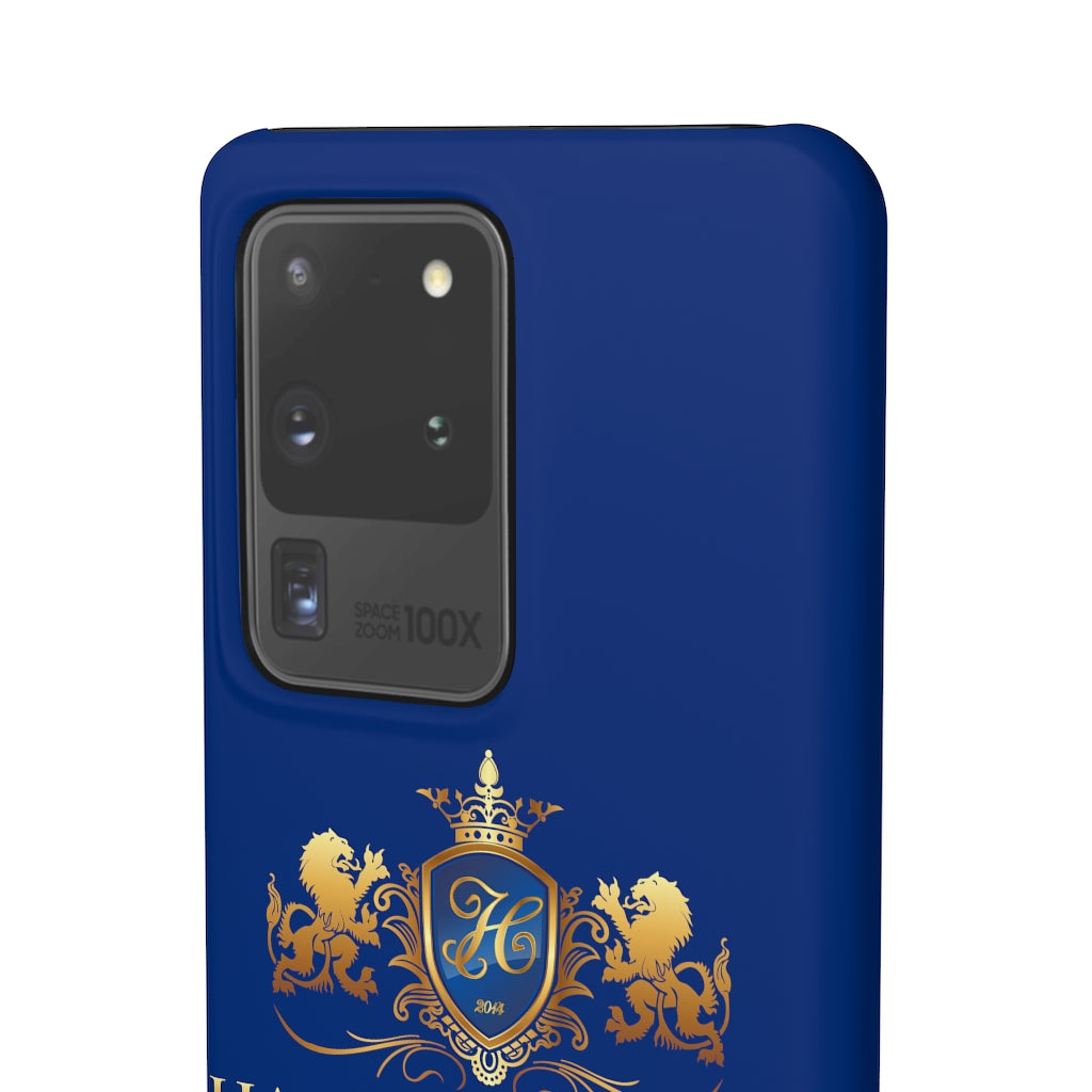 Hashawn Carey Logo Royal Blue Slim Phone Case