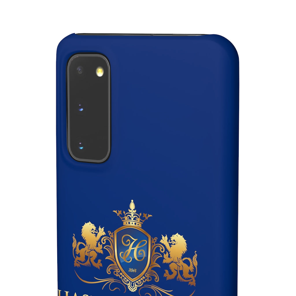 Hashawn Carey Logo Royal Blue Slim Phone Case