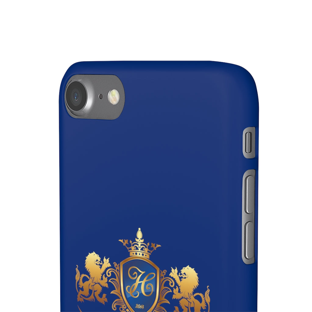 Hashawn Carey Logo Royal Blue Slim Phone Case