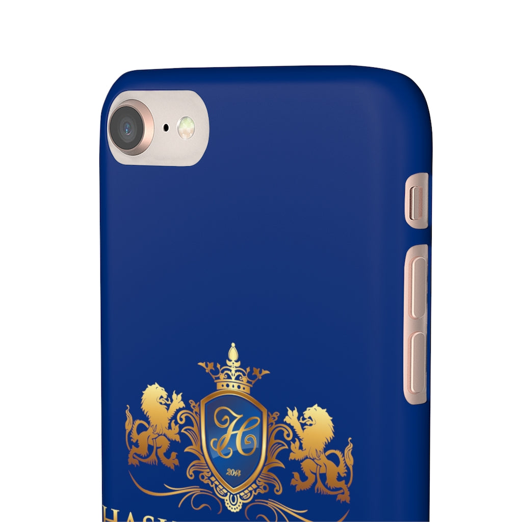 Hashawn Carey Logo Royal Blue Slim Phone Case