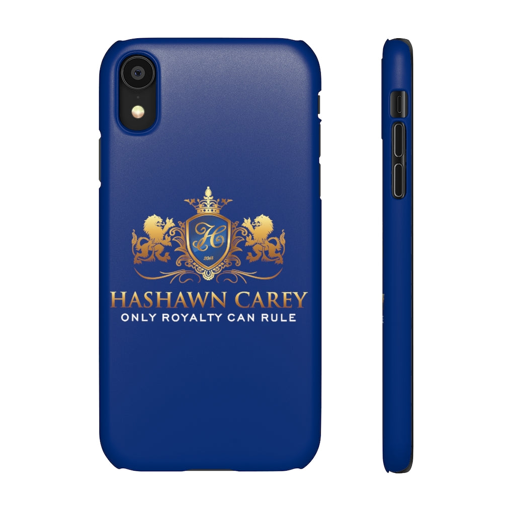 Hashawn Carey Logo Royal Blue Slim Phone Case